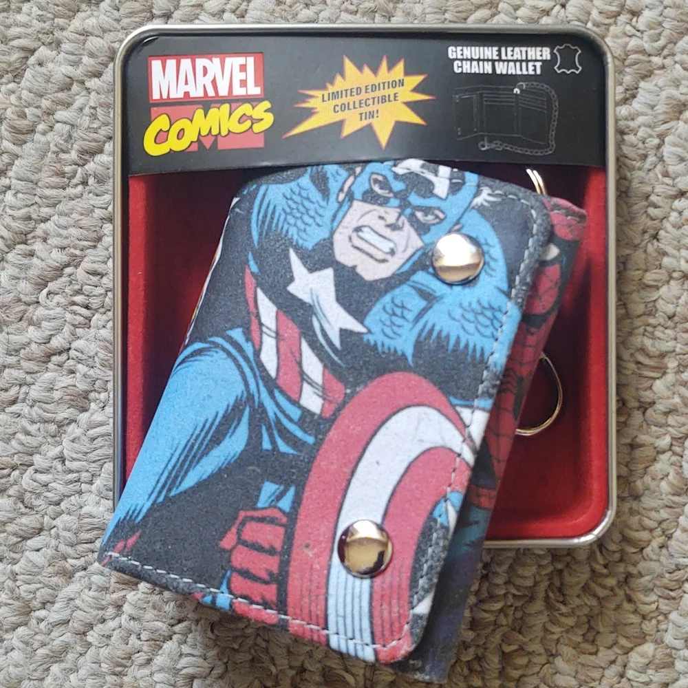 Marvel‎ Captain America Chain Leather Wallet
